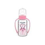 HN - 403 HANYMİSH KULPLU CAM BİBERON 125 CC - Açık Pembe - 125 ml
