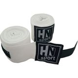 HN Sport Boks Kick Boks Muay Thai Wushu Sanda Tüm Sporlar Için El Bandajı 2.5 m. x 2 adet Elastik Boks Bandajı - Beyaz - Standart