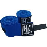 HN Sport Boks Kick Boks Muay Thai Wushu Sanda Tüm Sporlar Için El Bandajı 5 M. X 2 Adet Elastik Boks Bandajı - Mavi - 500 cm