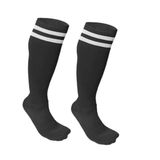 HN Sport Sporcu Çorabı Konç Tozluk Futbol Basketbol Voleybol - Siyah - Beyaz - 40 - 44