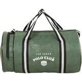 Hn Sport Suni Parlak Deri Silindir Spor Çantası 3 Bölmeli Omuz Askılı 47X26X26 Cm