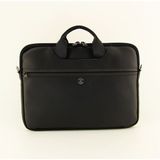 HNB Unisex 13 & 14 Inç Evrak Laptop Çantası - 36 cm X 26 cm X 3 cm - Siyah