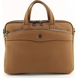 Hnb Unisex Macbook Air Pro 13 & 13.3 Inç Evrak Laptop Çantası - Taba