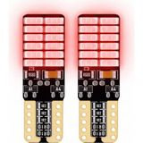 HNC 24 Ledli Dipsiz T10 Park Ampulü 24V Kırmızı Işık (2 Adet)