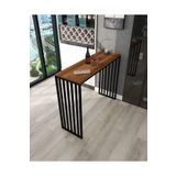 HNC HOME Bar Masası Metal İskeletli Yüksek Mutfak Yemek Masası Dresuar