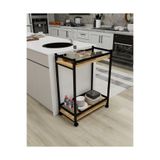 HNC HOME HNCHOME Servis Sehpası, Sunum Sehpası, Yan Sehpa, Kenar Sehpa, Sehpa, Tekerlekli Sehpa, Servant Car