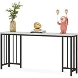 Hnc Home Mutfak Masası, Bar Masası, Dresuar, Makyaj Masası, Konsol Raf, Metal Ayak Bar Masası Beyaz - 150 x 32 cm