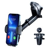 HNDJYT Araba için ön cam telefon montajı [Askeri Sınıf ], Araç Telefonu Tutacağı Ön Cam Havalandırma Uzun Kol Güçlü Evrensel Cep Telefonu Tutacağı Araba iPhone 14 13 12 Pro Max Tüm Cep Telefonları