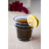 Hng Akrilik Lacivert Tekli Kısa Bardak & Su Meşrubat Kahve Yanı Bardağı 300 ml ( Cam Değildir )