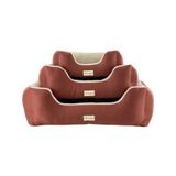 Hnrlishp Pet Comfort Echo Köpek Yatağı Tarçın/ecru Peluş M 80X65CM - Şeffaf