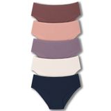 HNX 5'li Pamuklu Fitilli Yüksek Bel Büyük Beden Kadın Külot