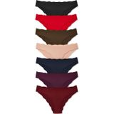 Hnx 7'Li Lazer Kesim Beli Ve Paçası Dalgalı Slip Kadın Külot