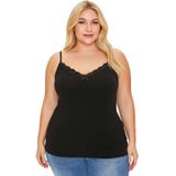 HNX DANTELLİ ATLET (SİYAH, 4XL)