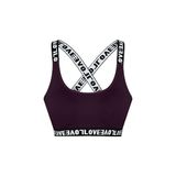 HNX Mor Love Lastikli Çapraz Askılı Sporcu Sütyen Mor L hnxNM533
