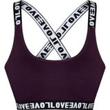 HNX Mor Love Lastikli Çapraz Askılı Sporcu Sütyen