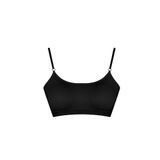 HNX UNDERWEAR Ayarlanabilir İp Askılı Pedli Kadın Alıştırma Spor Sütyen Siyah S hnxNM432