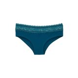 HNX UNDERWEAR Beli Dantelli Yarım Şort Kadın Boxer Külot Petrol L hnxNM6069