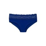 HNX UNDERWEAR Beli Dantelli Yarım Şort Kadın Boxer Külot Saks M hnxNM6085