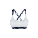HNX UNDERWEAR Beyaz Love Lastikli Çapraz Askılı Sporcu Sütyen Beyaz XL hnxNM537