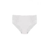 HNX UNDERWEAR Beyaz Pamuklu Ön Yan ve Arka Dantelli Büyük Beden Kadın Külot Beyaz 3XL hnxNM2426