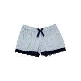 HNX UNDERWEAR Dantel Detaylı Pamuklu Kadın Şort Beyaz M hnxNM5651