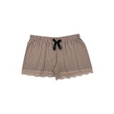HNX UNDERWEAR Dantel Detaylı Pamuklu Kadın Şort Kahve L hnxNM5652