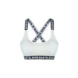 HNX UNDERWEAR Ekru Love Lastikli Çapraz Askılı Sporcu Sütyen Ekru S hnxNM540
