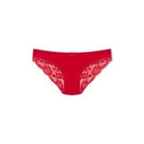 HNX UNDERWEAR Kırmızı Pamuklu Arkası Yarım Dantel Bikini Kadın Külot Kırmızı L hnxNM2608