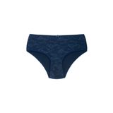 HNX UNDERWEAR Lacivert Önü Çift Kat Astarlı Dantel Arkası Pamuklu Büyük Beden Kadın Külot Lacivert 5XL hnxNM3087
