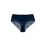 HNX UNDERWEAR Lacivert Pamuklu Yüksek Bel Dantel Detaylı Büyük Beden Kadın Külot Lacivert 3XL hnxNM2732