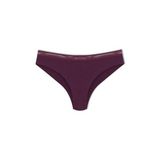 HNX UNDERWEAR Micro Lazer Kesim Petek Lastik Hayalet Brazil Kadın Külot Mor L hnxNM3500