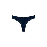 HNX UNDERWEAR Mikro Kumaş Lazer Kesim Hayalet String Tanga Kadın Külot Lacivert XL hnxNM6864