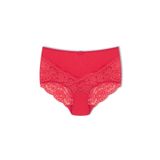 HNX UNDERWEAR Nar Dantelli Yüksek Bel Büyük Beden Kadın Külot Nar 6XL hnxNM2506