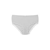 HNX UNDERWEAR Pamuklu Dantel Detaylı Yüksek Bel Büyük Beden Kaşkorse Kadın Külot Beyaz XL hnxNM2905
