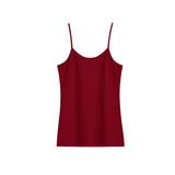 HNX UNDERWEAR Pamuklu İnce Askılı Kadın Atlet Bordo XL hnxNM267