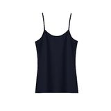 HNX UNDERWEAR Pamuklu İnce Askılı Kadın Atlet (Lacivert, L)