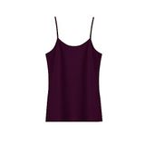 HNX UNDERWEAR Pamuklu İnce Askılı Kadın Atlet (Mor, L)