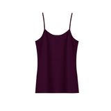 HNX UNDERWEAR Pamuklu İnce Askılı Kadın Atlet (Mor, XL)
