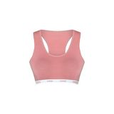 HNX UNDERWEAR Pamuklu Yazılı Lastikli Çapraz Askılı Çıkarılabilir Kaplı Kadın Sporcu Sütyen (Vizon, S)