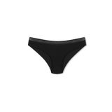 HNX UNDERWEAR Siyah Micro Kumaş Petek Lastik Bikini Kadın Külot Siyah L hnxNM3436