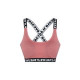 HNX UNDERWEAR Vizon Love Lastikli Çapraz Askılı Sporcu Sütyen Vizon S hnxNM538