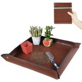 HNXTYAOB 27 "x 27" İç Mekan Bitki Nakli ve Dağınıklık Kontrolü için Saksı Matı Katlanabilir Su Geçirmez Saksı Tepsisi-Bitki Severler için Temizlemesi Kolay Bahçe Hediyeleri