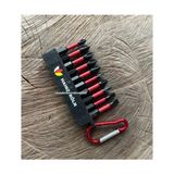 Hnz Köln Ph2 Yıldız Uç Düz Bits Uç Seti Düz Matkap Ucu Seti Ph1 Yıldız Uç 10PCS - 5CM - Siyah