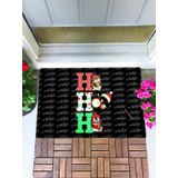 Ho Ho Ho Kapı Önü Paspası Dekoratif Kapı Paspası Dış Mekan Paspas Ev Içi Paspası 45x70cm