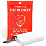 Hoapavi Acil Yangın Battaniyesi, Ev ve Mutfak için 40" x 40" Yangın Battaniyesi, Kamp Arabası, Tekne Ofis Depo Yangın Güvenliği için Fiberglas Yangın Battaniyesi, Yangın Yayılmasını Hızla Önler