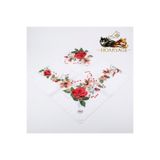 hoaryage Desenli Dikişli Oyasız Yazma Tülbent Yemeni Fular Eşarp 100x100 cm, Ortası Boş