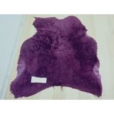 Hoaryage Hakiki Kuzu Koyun Postu , Halı, Yolluk, Dekorluk , Etli Kalın Canlı Renk - Bordo - 65 x 71 cm
