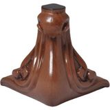 Hobbi Sultan Ayak Koltuk-Kanepe-Tv Ünitesi Ayağı -Plastik Mobilya Ayağı -Ceviz Renk- 14 Cm- 4 Adet