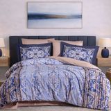 Hobby Alandra Indigo - Poplin Çift Kişilik Nevresim Takımı - Mavi - Indigo - 200 x 220 cm