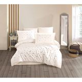 Hobby Çiftkişilik Spring Krem Nakışlı Nevresim Takımı - 200 x 220 cm - Krem - Mavi